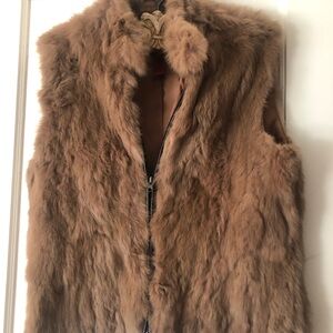Women's Brown Rabbit Fur Vest